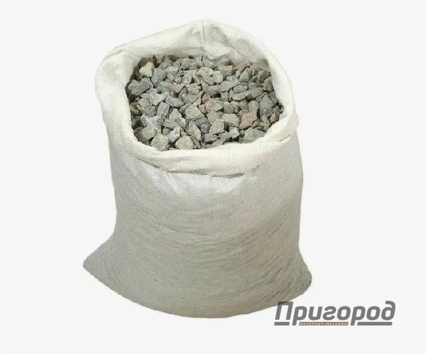 Щебень гравийный фракция 20-40 мм 25 кг.