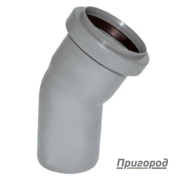 Отвод ПВХ 50х30* серый