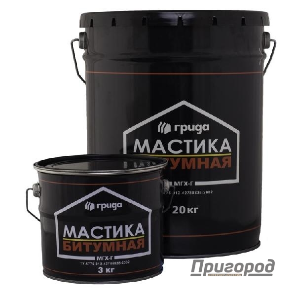 Мастика битумная МГХ 21кг Ведро МГХ                                                               