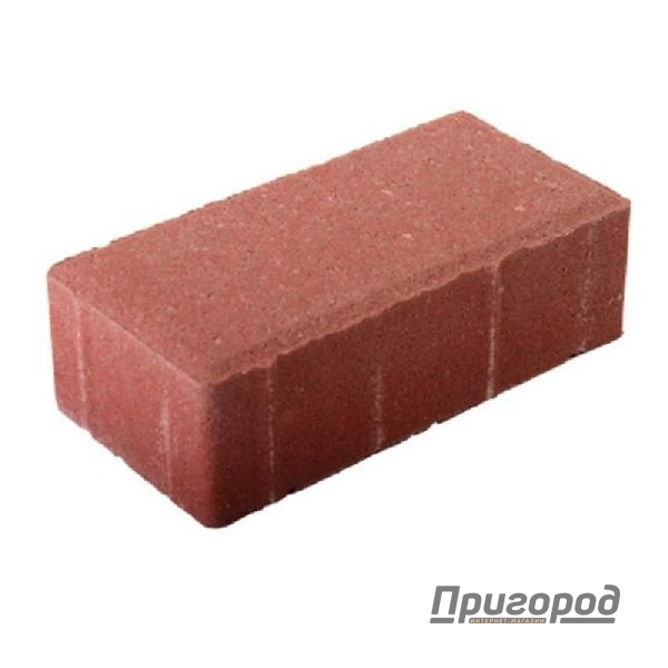 Брусчатка красная 200х100х70 мм