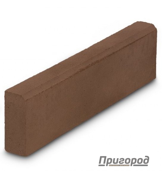 Бордюр пресс коричневый 40х20х5